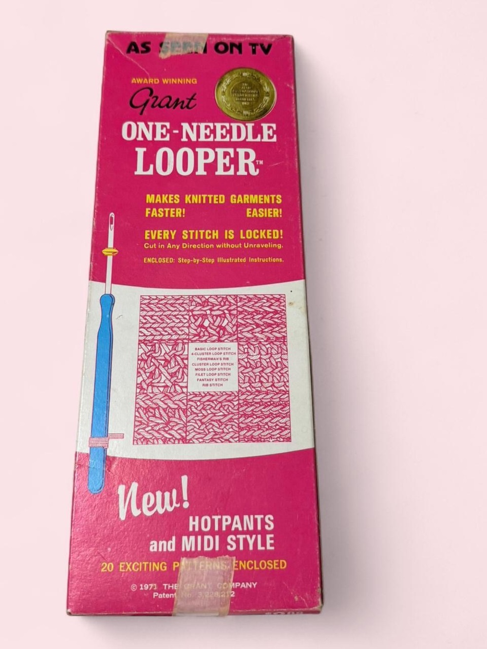 Grant One-Needle Looper - Pink and Blue